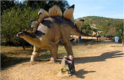 На виставці динозаврів