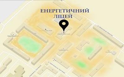 Карта району Енергетичного ліцею с. Слобожанське