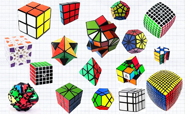Різні види Кубик Рубіка